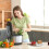 Retro Kitchen Storage Set (4-Piece) – Viewing Jar, Cutting Board, Bread Bin & Pot Holder 2