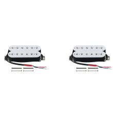 2X Electric Guitar Humbucker Pickups Bridge Alnico V Pickup White