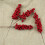 Red Berry Stems Fake Holly 10 Pcs 6