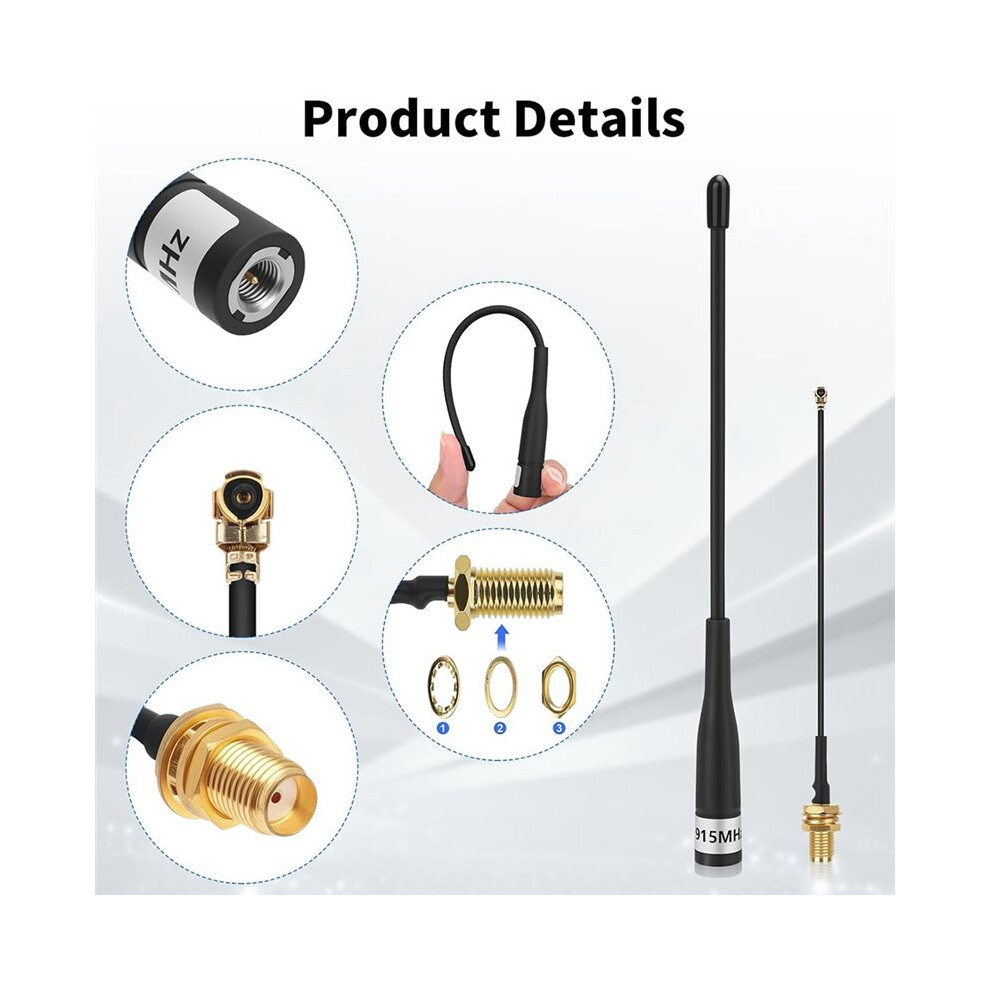 Photos - Keyboard 915MHz LoRa Antenna 10dBi Gain, Long Range Omni SMA Male with Cable for Meshtastic 2Pcs