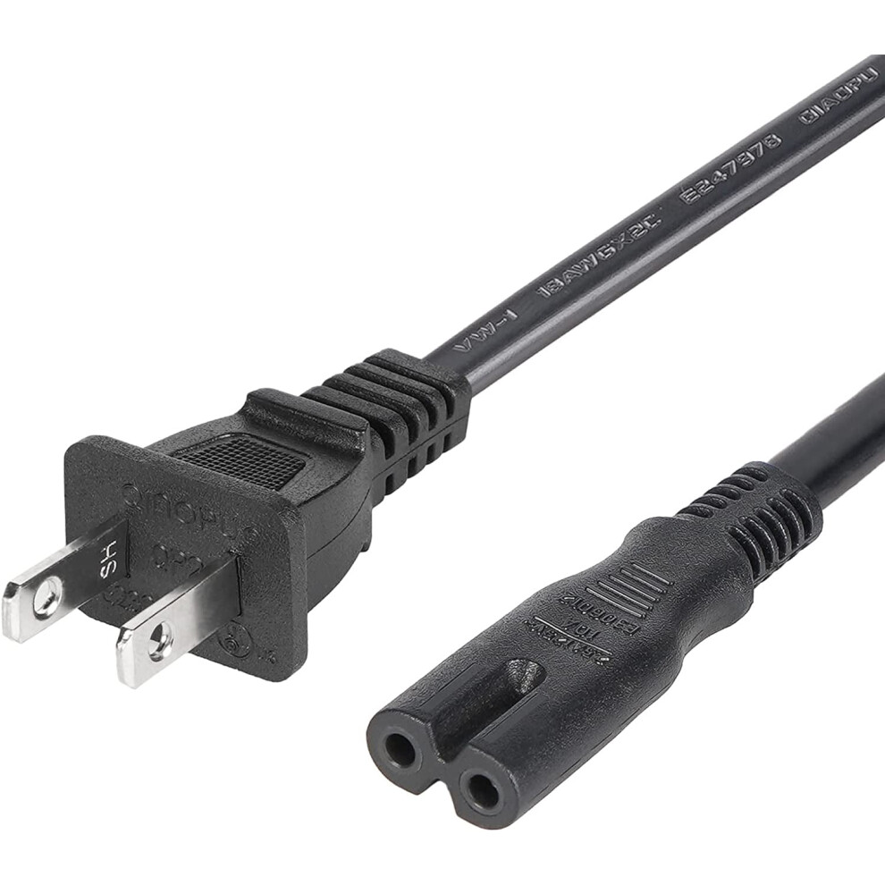 Ac Power Cord For Smart Lcd Hd Tvs 2-Prong 917087689083