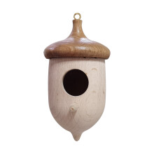 Wooden Hummingbird House Outdoor Hanging Nest