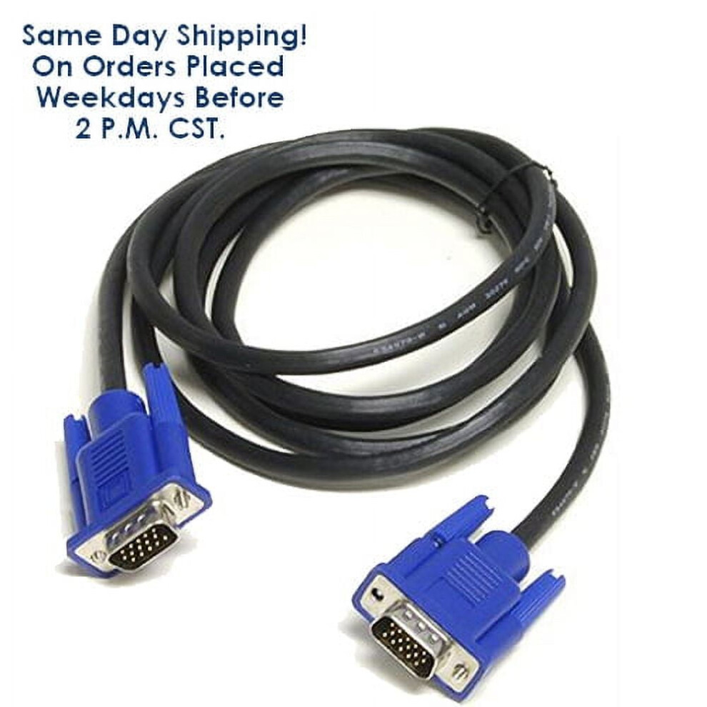 Vga Cable Universal Desktop Computer 5 Ft Refurbished 917087690102