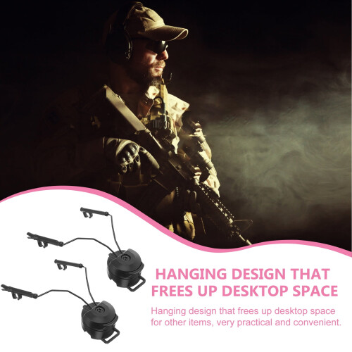 Noise Cancelling Headphones with Helmet Rail Mount 2