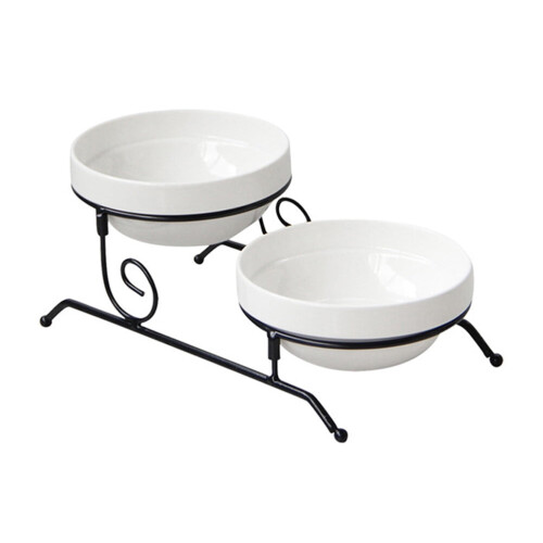 Cake Stand Ceramic and Wrought Iron Multipurpose Rack