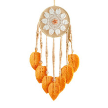 Dream Catcher Bead Wall Hanging Decor Black Leaf Bright