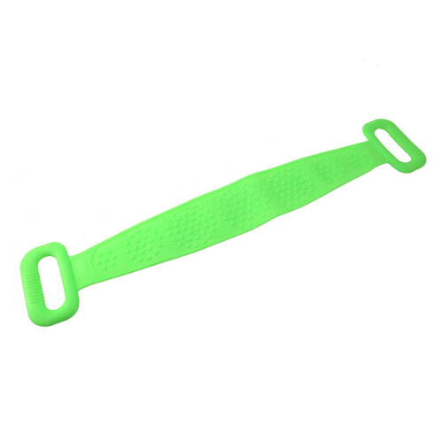 Silicone Back Scrubber Body Cleaning Tools Bath Belt Massage Brush Dual Sided