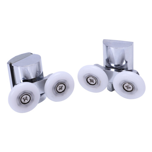 4pcs Heavy Duty Shower Door Rollers Top & Bottom Rollers Wheels Zinc Alloy 1