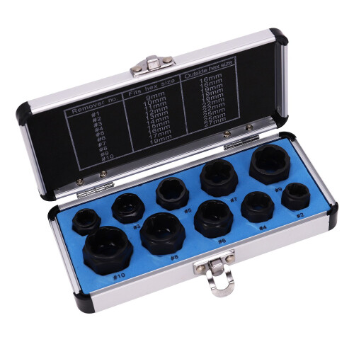 Nut bolt remover Damaged Screw Broken Bolt Extractor Removal Locking Socket Tool 1