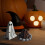Ghost Fire Resin Ornament Halloween Decoration Set 5