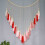 Handmade cotton macrame wall tapestry with wood beads and 5