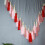 Handmade cotton macrame wall tapestry with wood beads and 7