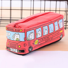 Stationery Bag Canvas Small Animal Design 1 Pack