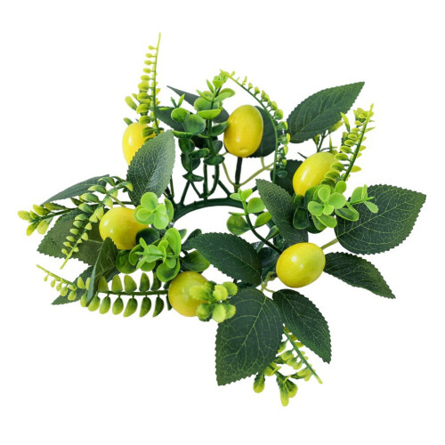 Artificial Eucalyptus Wreath Candle Ring 1 PC
