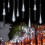 144 LED Solar Meteor Shower String Light Tree Light/100 LED String Light Christmas 9