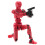 Robot Action Figure, 3D Printed with Full Articulation for Stop Motion Animation Red 7