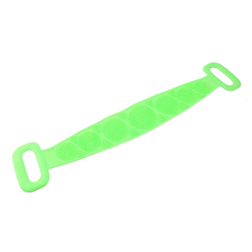 Silicone Back Scrubber Body Cleaning Tools Bath Belt Massage Brush Dual Sided 1