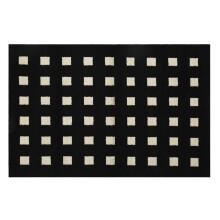PVC kitchen woven floor mat non-slip stain-resistant black