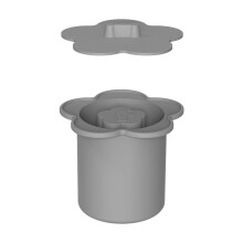 Silicone Ice Tray with Lid 40 oz Cylindrical