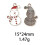Breloques de Noël pour la création de bijoux, émail doré, 10 pièces 3