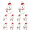 Breloques de Noël pour la création de bijoux, émail doré, 10 pièces 2