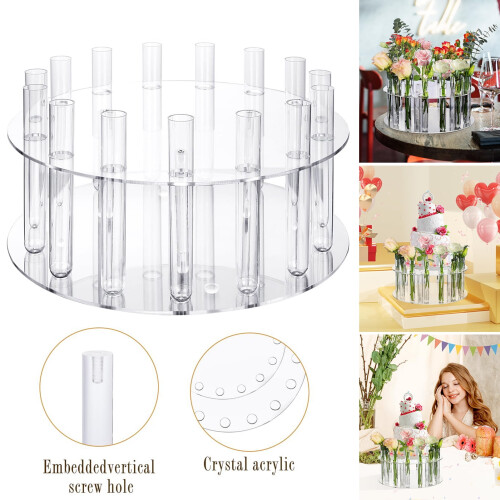 Clear acrylic cake stand elegant 12-inch 1
