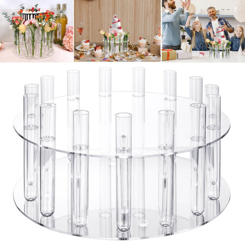 Clear acrylic cake stand elegant 12-inch 2