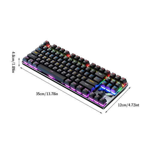 ZK3 gaming wired mechanical keyboard with RGB lighting 2