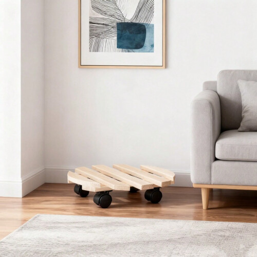 Luonnonpuinen kasviteline sisäkukkille 36 cm 1