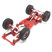 2X para MN 1/12 MN82 LC79 RC Peças Sobressalentes de Carro Kit de Fixação de Mola de Eixo Traseiro de Metal Atualizado Vermelho