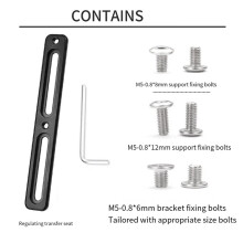 4X Adapter do Uchwytu na Butelkę Rowerową Podstawa do Konwersji Koszyka na Bidon do Roweru Szosowego Wielofunkcyjne, Lekkie Artykuły Rowerowe