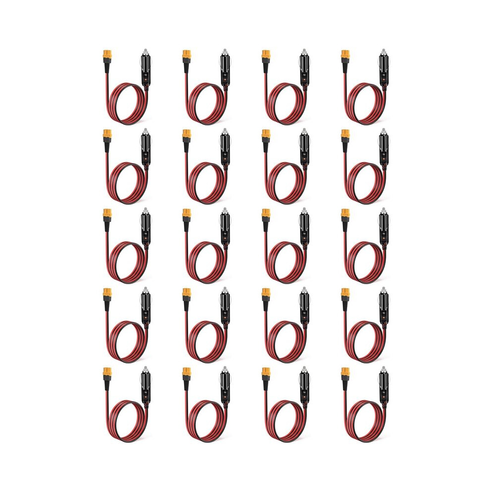 Photos - Protective film / glass 20X Cigarette Lighter to XT60 12V 24V Charging Cable for ALLPOWERS S2000 Bluetti EB55, 757/767 Delta Series
