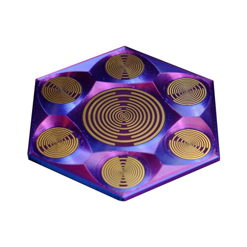 2X MWO Polarization  Disk MultiWave Oscillator Antenna Lakhovsky Golden Plated  Disc Charging 1