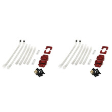 2X voor MN 1/12 MN82 LC79 RC Auto Onderdelen Metaal Verbeterde Achteras Lente Bevestigingsset Rood