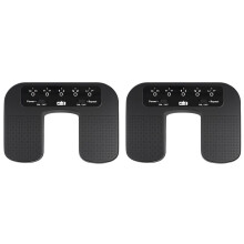 2X YUEYINPU Pedal Giratorio de Página para , Teléfono Inteligente, Tableta, Portátil, Manos Libres, Interruptor de Pie Silencioso, Pedal