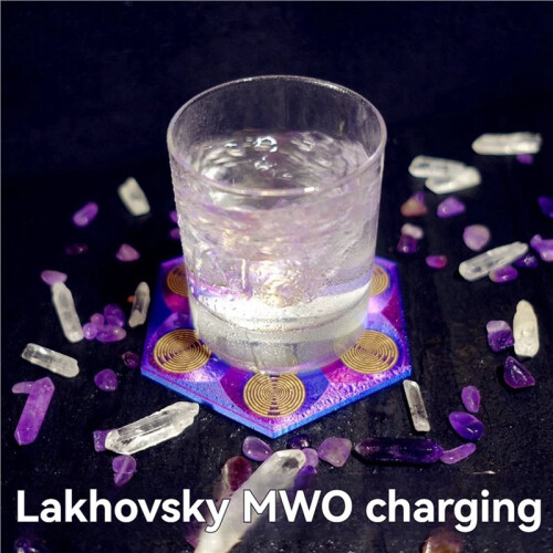 2X MWO Polarization  Disk MultiWave Oscillator Antenna Lakhovsky Golden Plated  Disc Charging 2