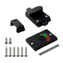 3X Zinc Alloy Bathroom Privacy Lock with Indicator, Vacant/Occupied Sign for WC Restroom Toilet Partition