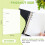 400 Sheets Blank Release Paper Pages for 6-Ring A5 Sticker Binder Organizer Double-Side Reusable Insert Refills 6
