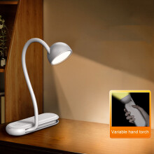 Lampe de lecture LED sans scintillement, col de cygne flexible, 1 pièce