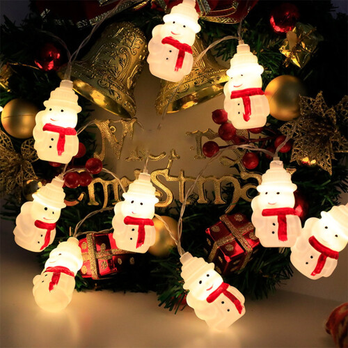 Santa Head Rope Lights Christmas LED Waterproof Connectable 1