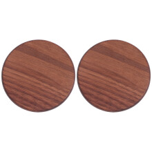 Wood Slice Drink Coasters Round Car Placemats 2 Pcs