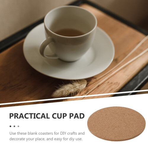 Cork Coasters Blank Round 30 pcs 1