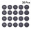 Glass Coasters Drink Felt Absorbent Pad 20 Pcs 2