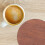 Round leather coasters for drinks, set of 4 4