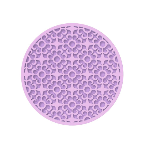 Silicone Heat Insulation Mat Retro Pattern Round 1pc 2
