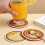 Silicone Coffee Cup Holder Pad with Flower Pattern 1 Piece 1