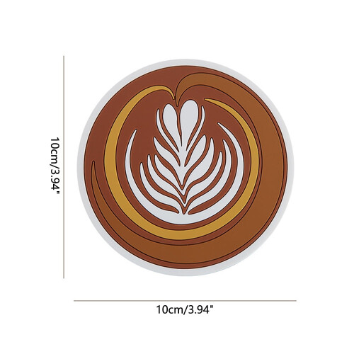 Silicone Coffee Cup Holder Pad with Flower Pattern 1 Piece 2
