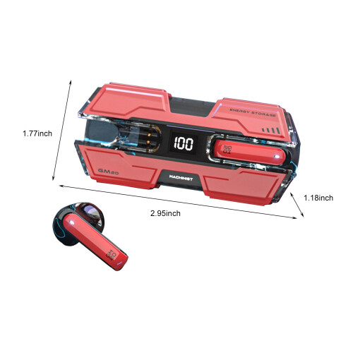 Bluetooth Earbuds Headset Mechanical Wind Noise 2