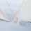 Collana da donna a forma di cuore con cristalli, 1 pezzo 3