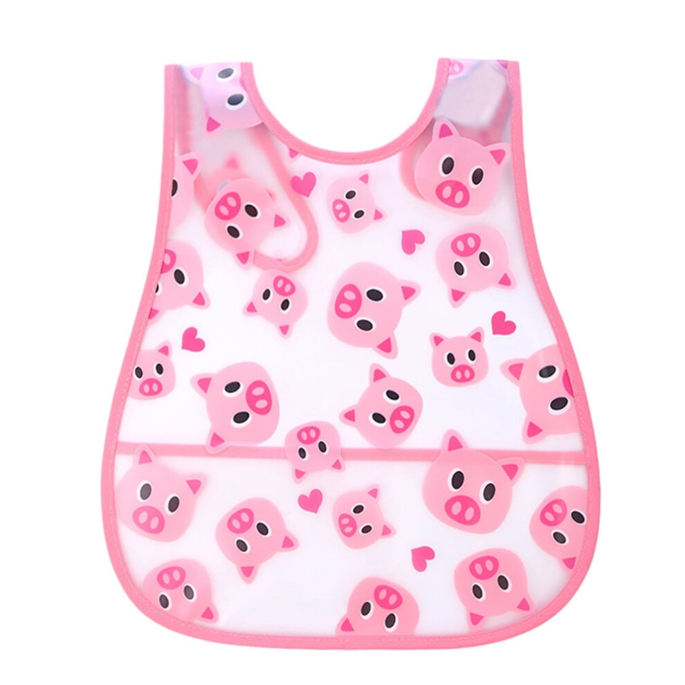 Cartoon Sleeveless Feeding Apron Bib Set for Toddlers